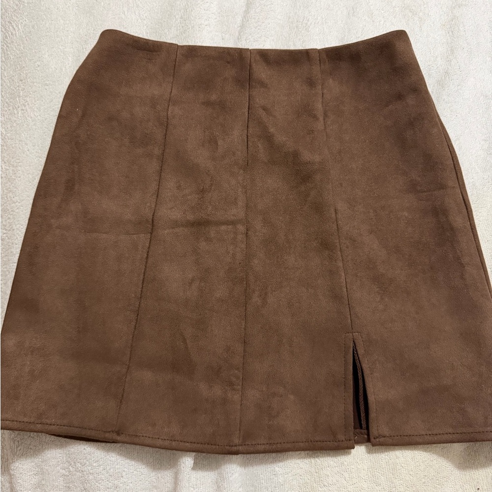 Altar'd State Brown Mini Skirt